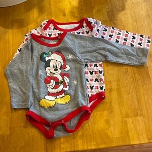 Disney baby Christmas onesies 6/9M